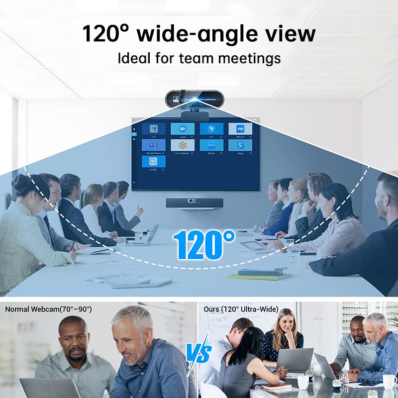 4K Autofocus Webcam With Microphon - Full HD USB Camera