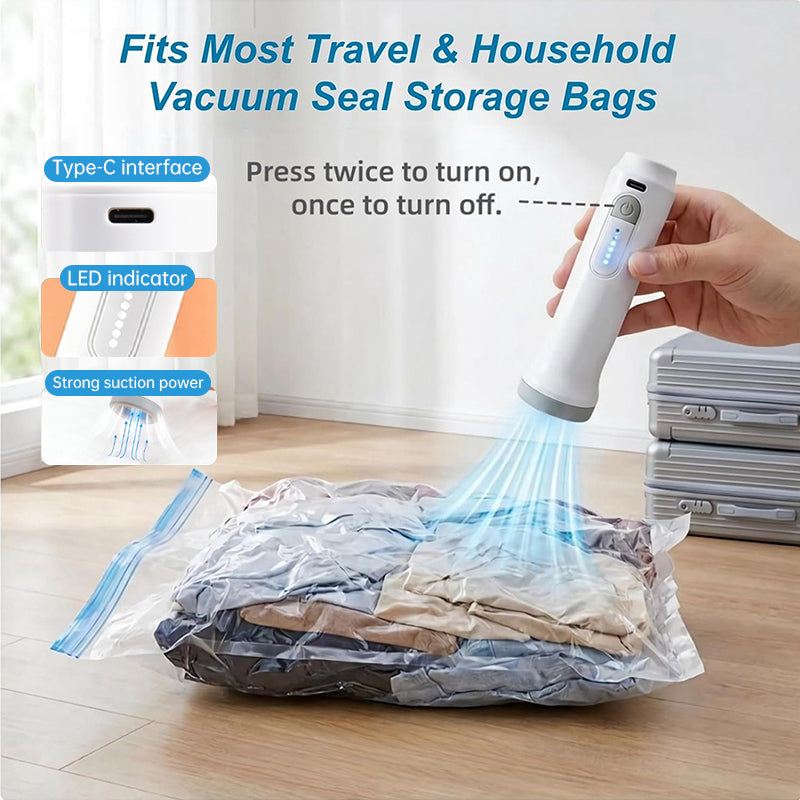 Rechargeable Vacuum Pump, Storage Bags