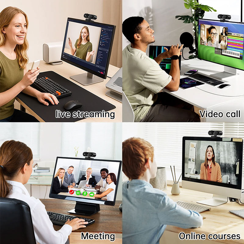 4K Autofocus Webcam With Microphon - Full HD USB Camera